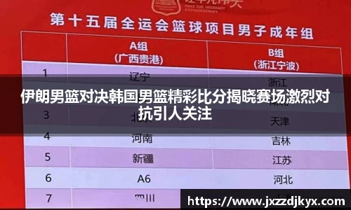 伊朗男篮对决韩国男篮精彩比分揭晓赛场激烈对抗引人关注